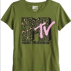 Woman’s MTV music television 90 style